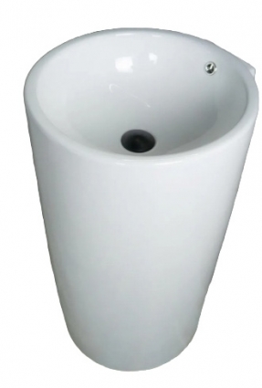 Напольная раковина Gid Nb163 44х46х82 белая  круглая, цвет белый