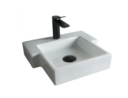 Подвесная раковина Gid N9320 39.5х35.5 белая прямоугольная, цвет белый