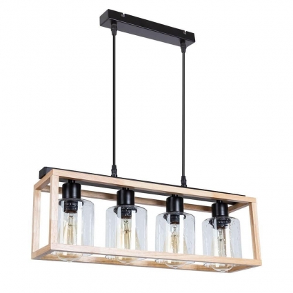 Подвесная люстра Arte Lamp Dublin A7025SP-4BK цвет дерево, мощность 180 Вт