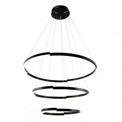 Подвесной светодиодный светильник Arte Lamp Alfie A2180SP-60BK в современном стиле, цвет черный