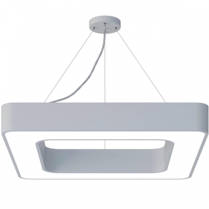 Подвесной светодиодный cветильник Geometria ЭРА Quadro SPO-161-W-40K-060 60Вт 4000К белый Б0050582 в стиле модерн, цвет белый