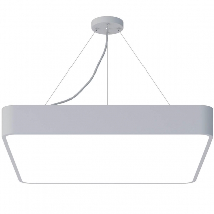 Подвесной светодиодный cветильник Geometria ЭРА Quadro SPO-163-W-40K-050 50Вт 4000К белый Б0050586 в стиле модерн, цвет белый