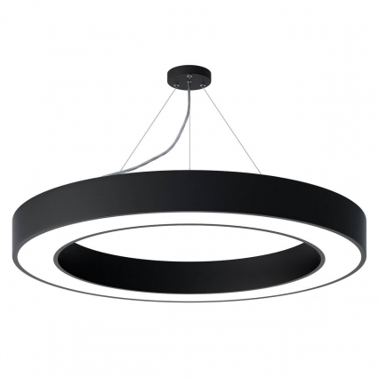 Подвесной светодиодный cветильник Geometria ЭРА Ring SPO-134-B-40K-056 56Вт 4000К черный Б0050565 в стиле модерн, цвет черный