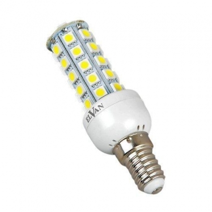 Лампа светодиодная Elvan E14 9W 6400K прозрачная E14-9W-6400K-40LED цвет прозрачный, мощность 7 Вт