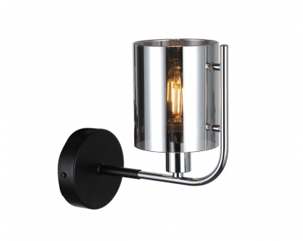 Бра Escada Elegant 671/1A Chrome в стиле модерн, цвет дымчатый, мощность 40 Вт