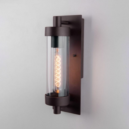 Уличный настенный светильник Elektrostandard Pipe D 35151/D коричневый 4690389183720 цвет коричневый, мощность 60 Вт