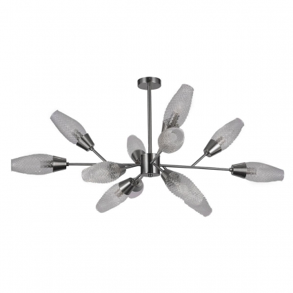 Потолочная люстра Escada Desire 10165/12PL Nickel в современном стиле, цвет никель