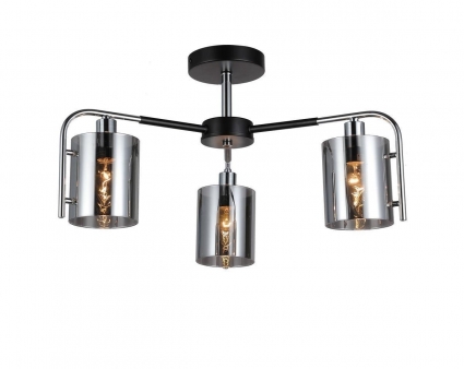 Потолочная люстра Escada Elegant 671/3P Chrome в стиле модерн, цвет дымчатый