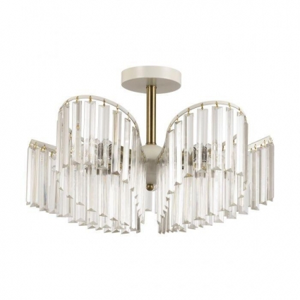 Потолочная люстра Lumion Becca 5278/5C в стиле прованс, цвет белый, мощность 200 Вт