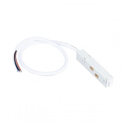 Коннектор-токоподвод для для магнитного шинопровода Arte Lamp Linea-accessories A480133 цвет белый