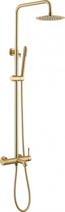 Душевая стойка Boheme Uno 468-MG matt gold золото, штанга 142 см