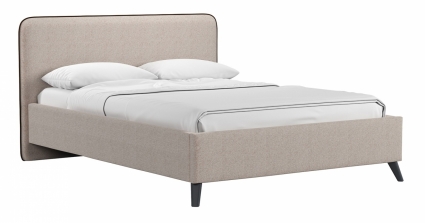 Кровать с подъемным механизмом и дном MYROOM Family Милана 140х200 песочного цвета., с изголовьем, без ящиков