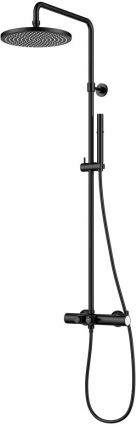 Душевая стойка Cezares Eco ECO-CVD-T-NOP цвет черный, штанга 115 см