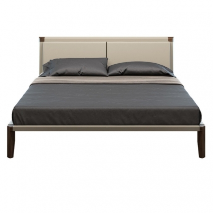 Кровать MOD INTERIORS Avila 160х200 бежевого цвета с изголовьем, без ящиков