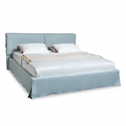 Кровать MOD INTERIORS Nostra LC Telas 180х200 голубого цвета с изголовьем, без ящиков