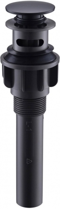 Донный клапан для раковины BelBagno BB-PCU-03-NERO