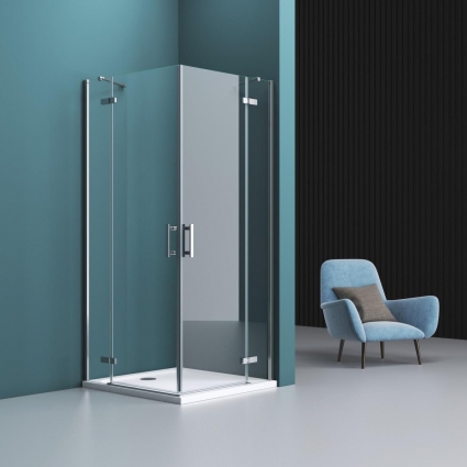 Душевой уголок BelBagno Kraft AH-22-120/80-C-Cr R прямоугольный, двери распашные
