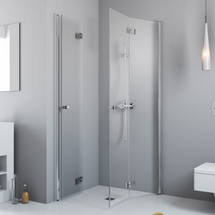 Душевой уголок Radaway Essenza New KDD-B 80х80 квадратный, двери распашные