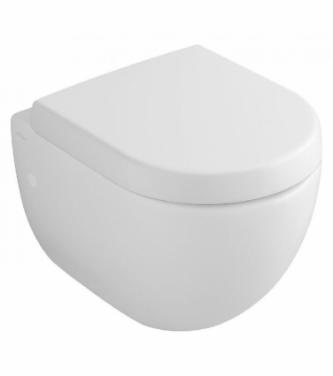 Унитаз подвесной Villeroy & Boch Subway укороченный, alpin, белый, овальный, 35.5x48 см