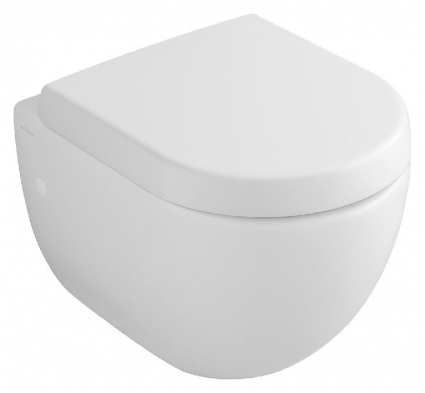 Унитаз подвесной Villeroy & Boch Subway Plus укороченный alpin белый, овальный, 35.5x48 см