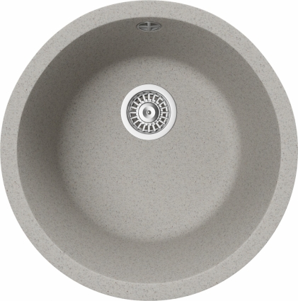 Мойка кухонная TopZero Kelly 460-47 Smoke матовая, круглая, 46.1x46.1 см