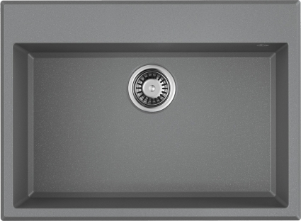 Мойка кухонная Omoikiri Tedori 68-GR leningrad grey матовая, прямоугольная, 68x50 см