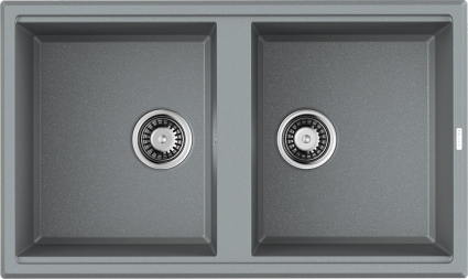 Мойка кухонная Omoikiri Tedori 86-2-GR leningrad grey матовая, прямоугольная, 86x51 см