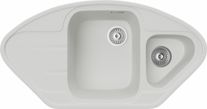 Мойка кухонная TopZero Angelina 960.510.15-07 Ice матовая, многоугольная, 96x51 см