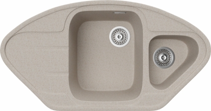 Мойка кухонная TopZero Angelina 960.510.15-58 Beach матовая, многоугольная, 96x51 см