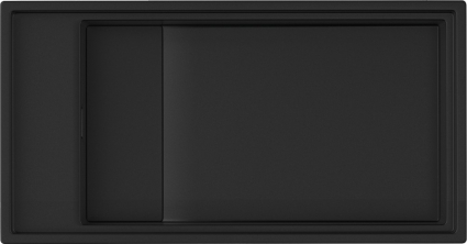 Мойка кухонная Omoikiri Kinaru 86-U/I-GB графит матовая, прямоугольная, 86x46 см