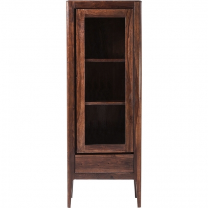 Шкаф-витрина KARE DESIGN Brooklyn Walnut цвета орех для посуды,  стиль лофт