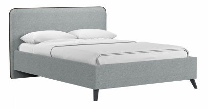 Кровать с подъемным механизмом и дном MYROOM Family Милана 140х200 серого цвета., с изголовьем, с ящиком для хранения