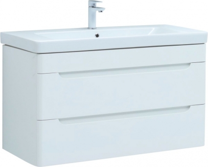 Тумба для комплекта Aquanet София 105 2 ящика подвесная, глянцевая