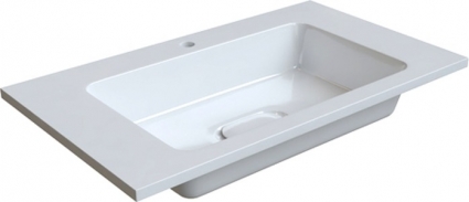 Мебельная раковина Iddis Wash Basin 80 прямоугольная, цвет белый