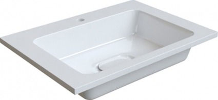 Мебельная раковина Iddis Wash Basin 60 прямоугольная, цвет белый