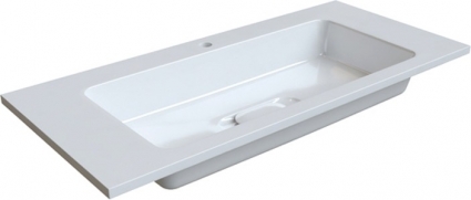 Мебельная раковина Iddis Wash Basin 100 прямоугольная, цвет белый
