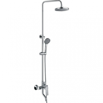Душевая стойка Haiba HB2414, хром, шланг 150 см