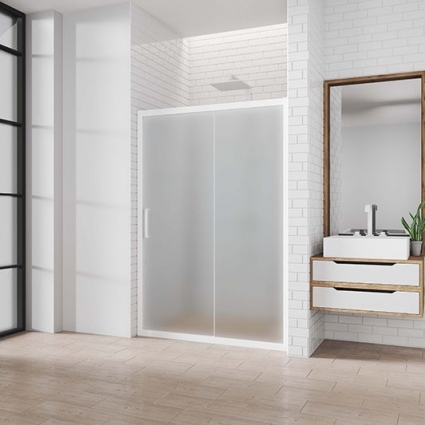 Душевая дверь Creto Ideale 170х200, 127-WTW-170-200-MAT-6WHT, раздвижная, стекло матовое