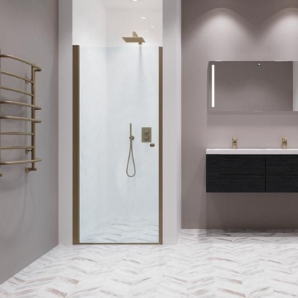 Душевая дверь Creto Luna 55х200, 125-WTW-55-200-CLN-6BR, распашная, стекло прозрачное