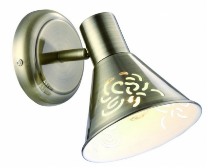 Спот Arte Lamp Cono A5218AP-1AB в стиле кантри, цвет бронза, мощность 40 Вт
