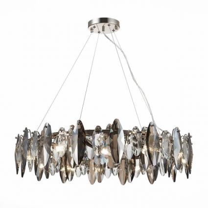 Подвесная люстра ST Luce Ancona SL1227.103.12 в стиле модерн, цвет никель