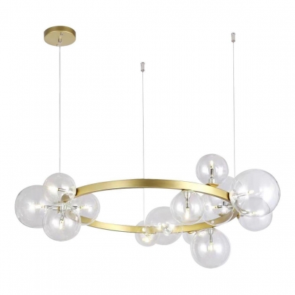Подвесная люстра Kink Light Иона 07608-15,33, в стиле Хай-тек, цвет золотой