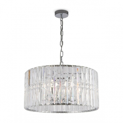 Подвесная люстра Maytoni Facet MOD094PL-06CH в стиле модерн, цвет хром