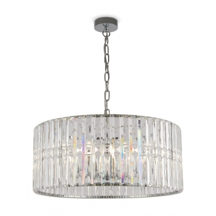 Подвесная люстра Maytoni Facet MOD094PL-08CH в стиле модерн, цвет хром