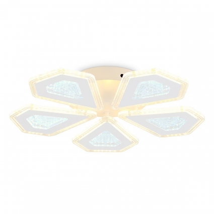 Потолочная светодиодная люстра Ambrella light Acrylica Original FA4030 в стиле Хай-тек, цвет белый