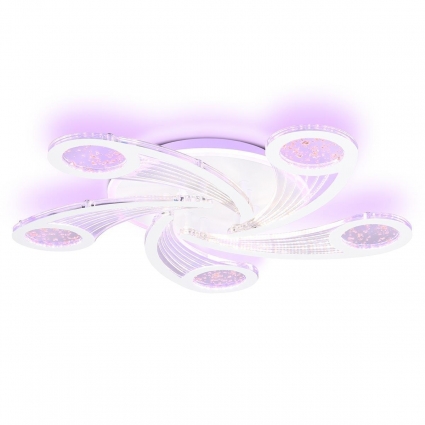 Потолочная светодиодная люстра Ambrella light Acrylica Original FA4476 в стиле Хай-тек, цвет белый