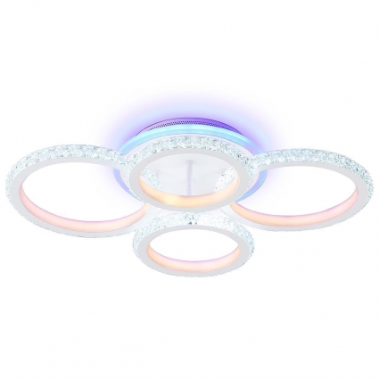 Потолочная светодиодная люстра Ambrella light Acrylica Original FA9524 в стиле Хай-тек, цвет белый