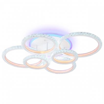 Потолочная светодиодная люстра Ambrella light Acrylica Original FA9528 в стиле Хай-тек, цвет белый