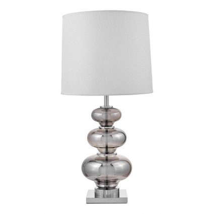 Настольная лампа Lumina Deco Briston LDT 303 CHR+WT в стиле модерн, цвет белый