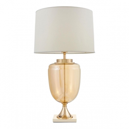 Настольная лампа Lumina Deco Olimpia LDT 304 F.GD+WT в стиле модерн, цвет белый